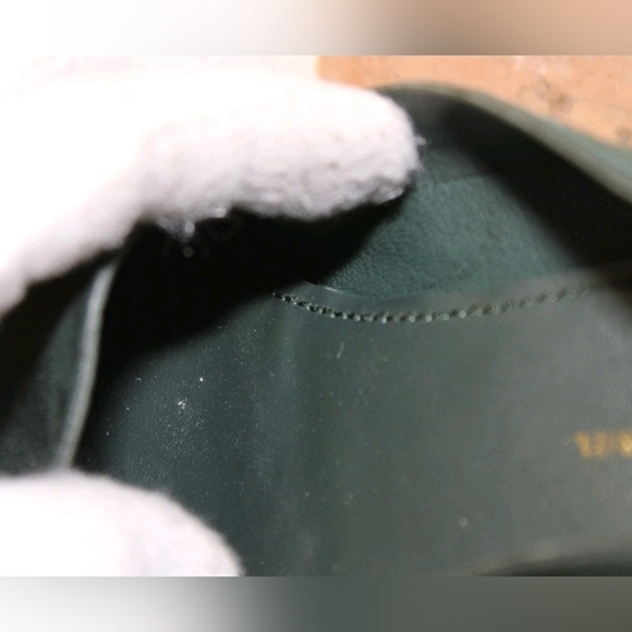 Mansur Gavriel Womens 6.5 36.5 Green Suede Low Heeled Loafers Italy Made Shoes - Picture 12 of 16